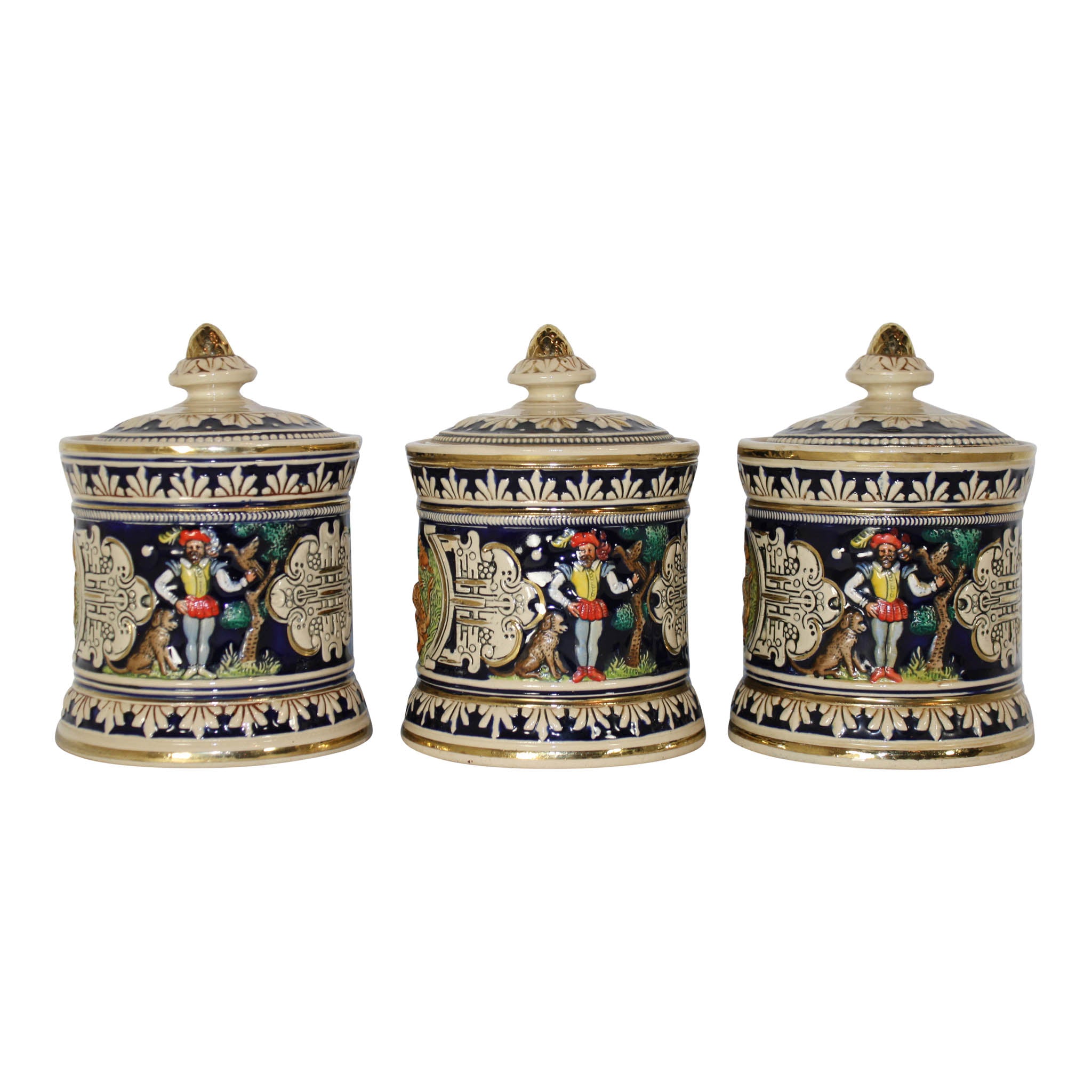 German Canisters Set of Three