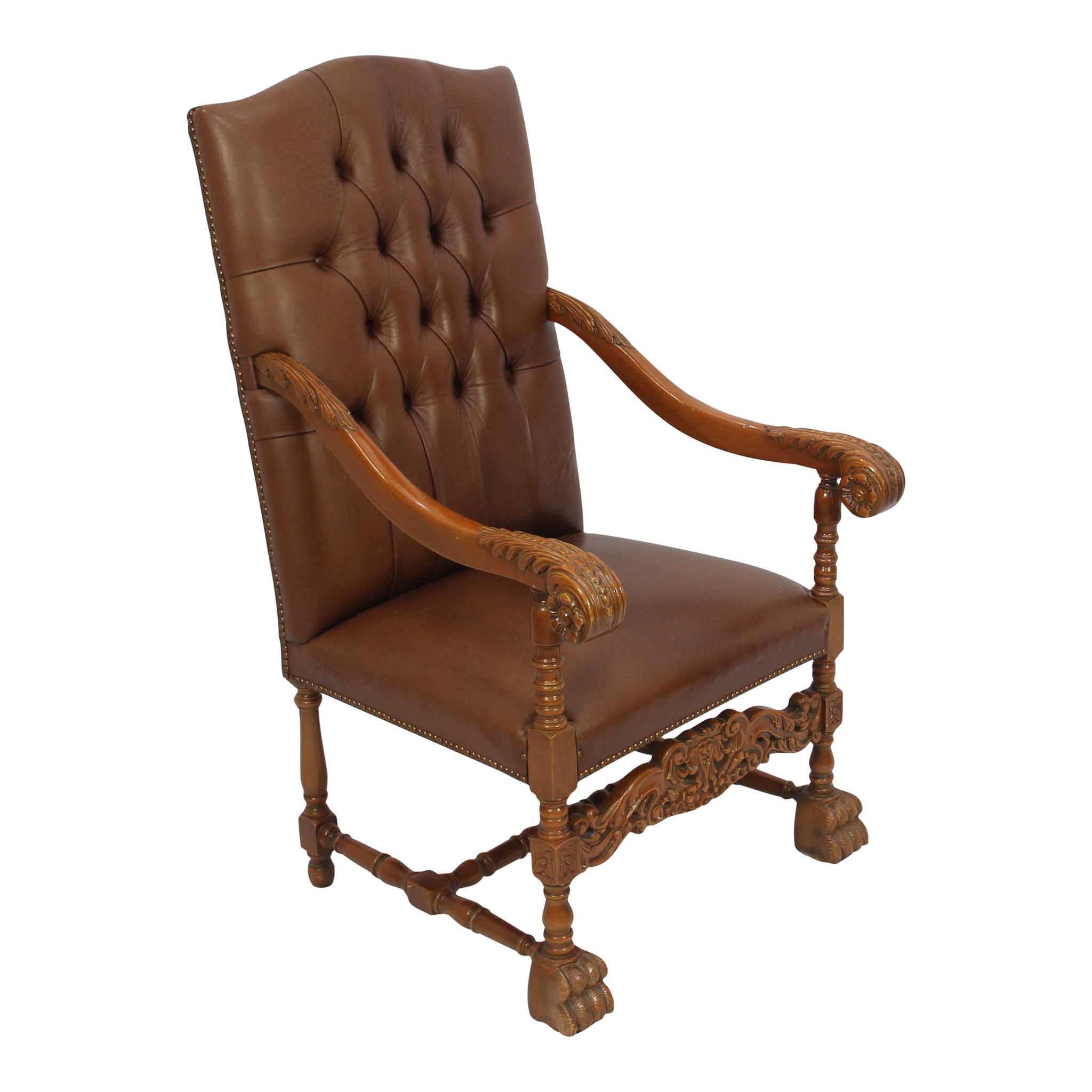 Tufted Leather Armchair