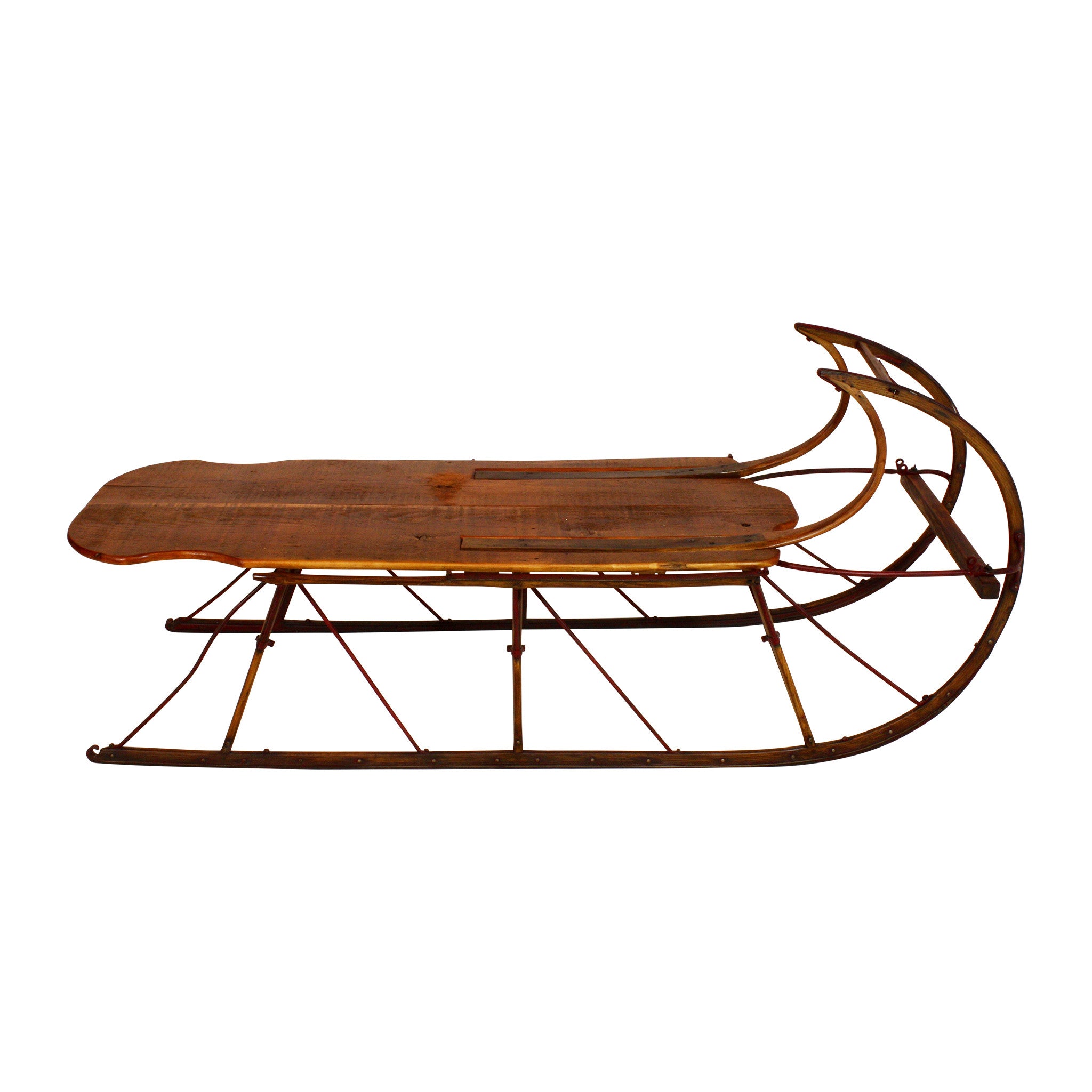 ski-country-antiques - Long Sleigh Coffee Table