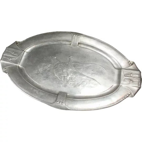 Oval Pewter Tray
