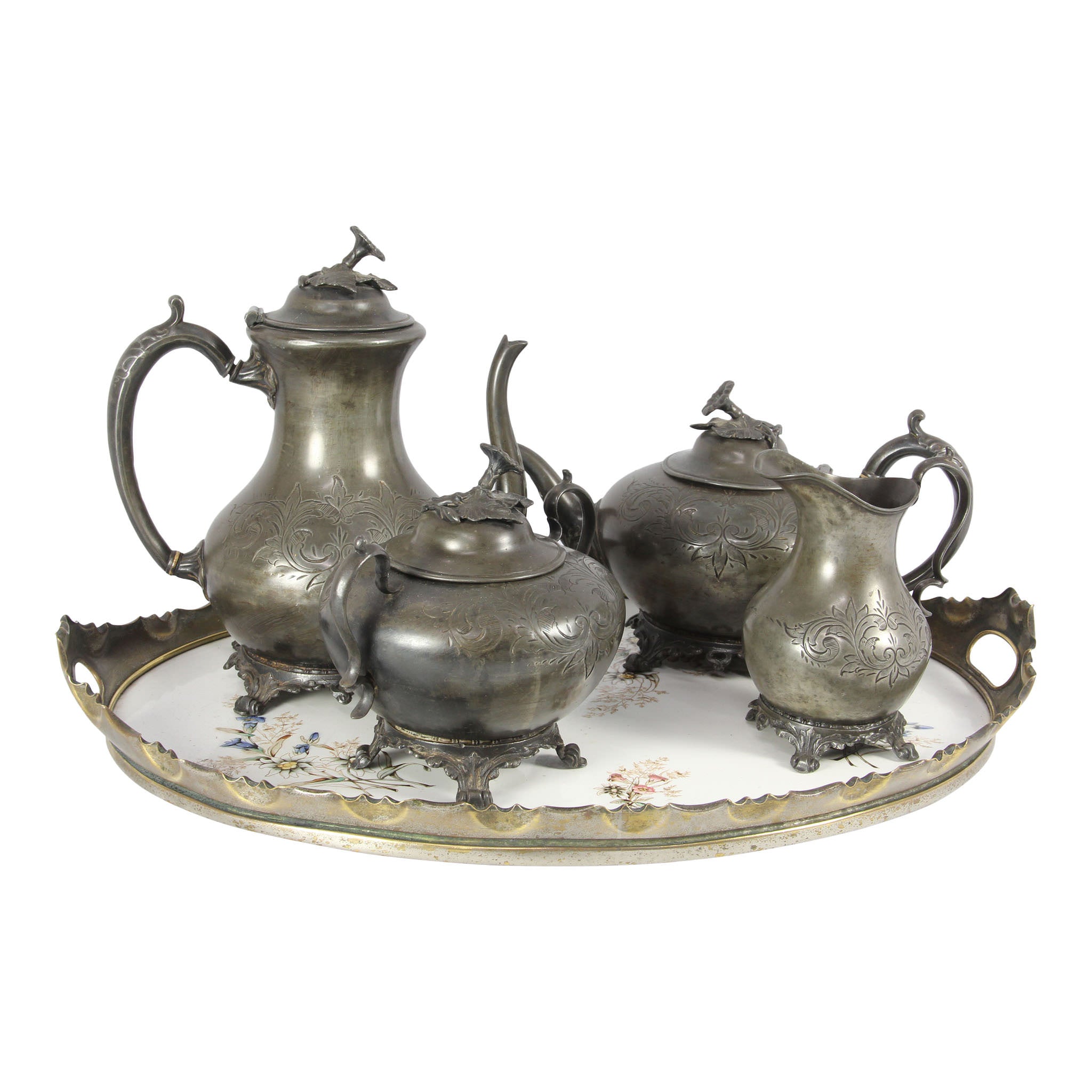 Pewter Serving Set - Ski Country Antiques & Home