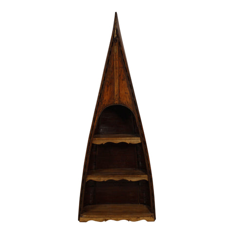 Canoe Bookshelf w/ 3 Shelves