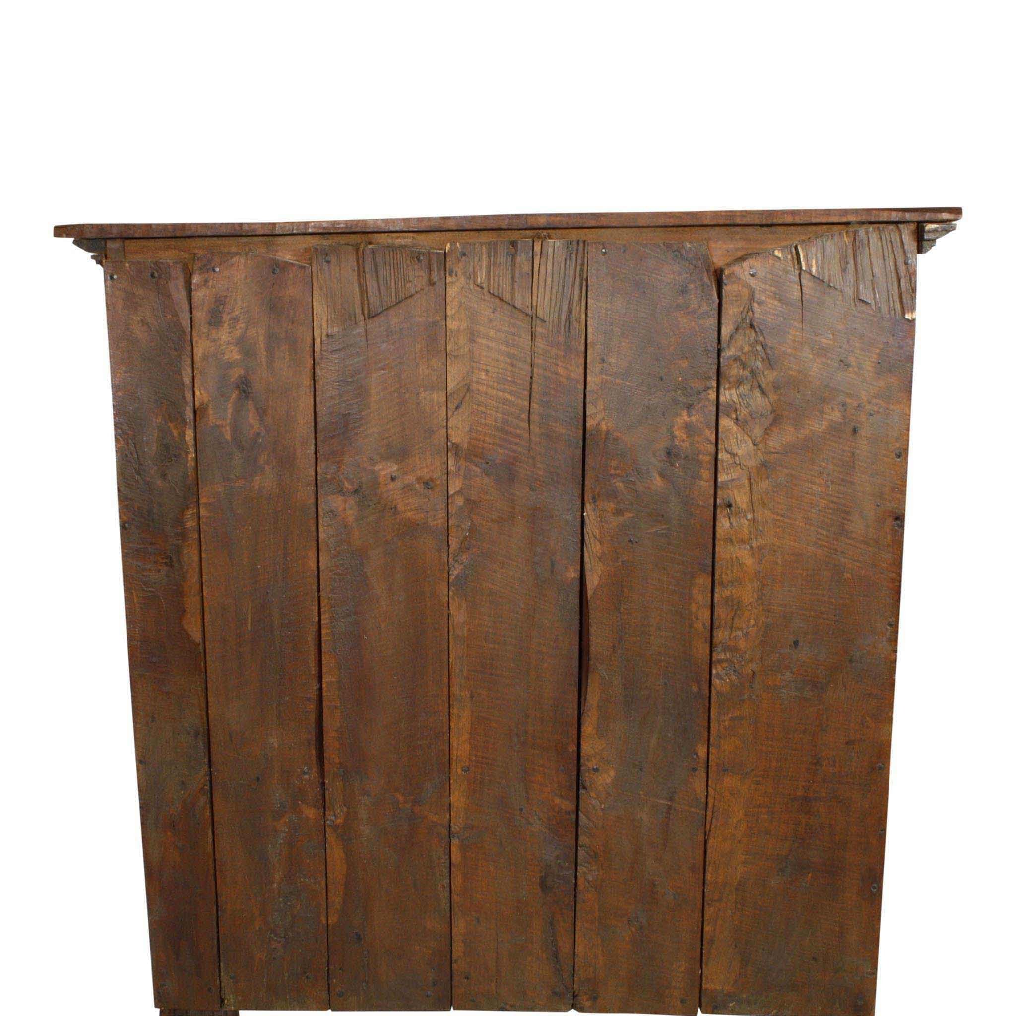 ski-country-antiques - Rustic Spanish Hand Hewn Hickory Cabinet