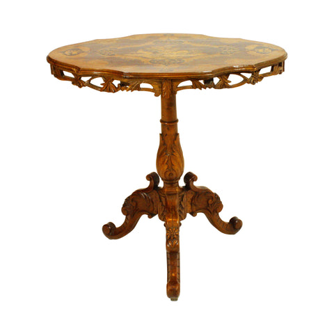 Swiss Inlay Side Table