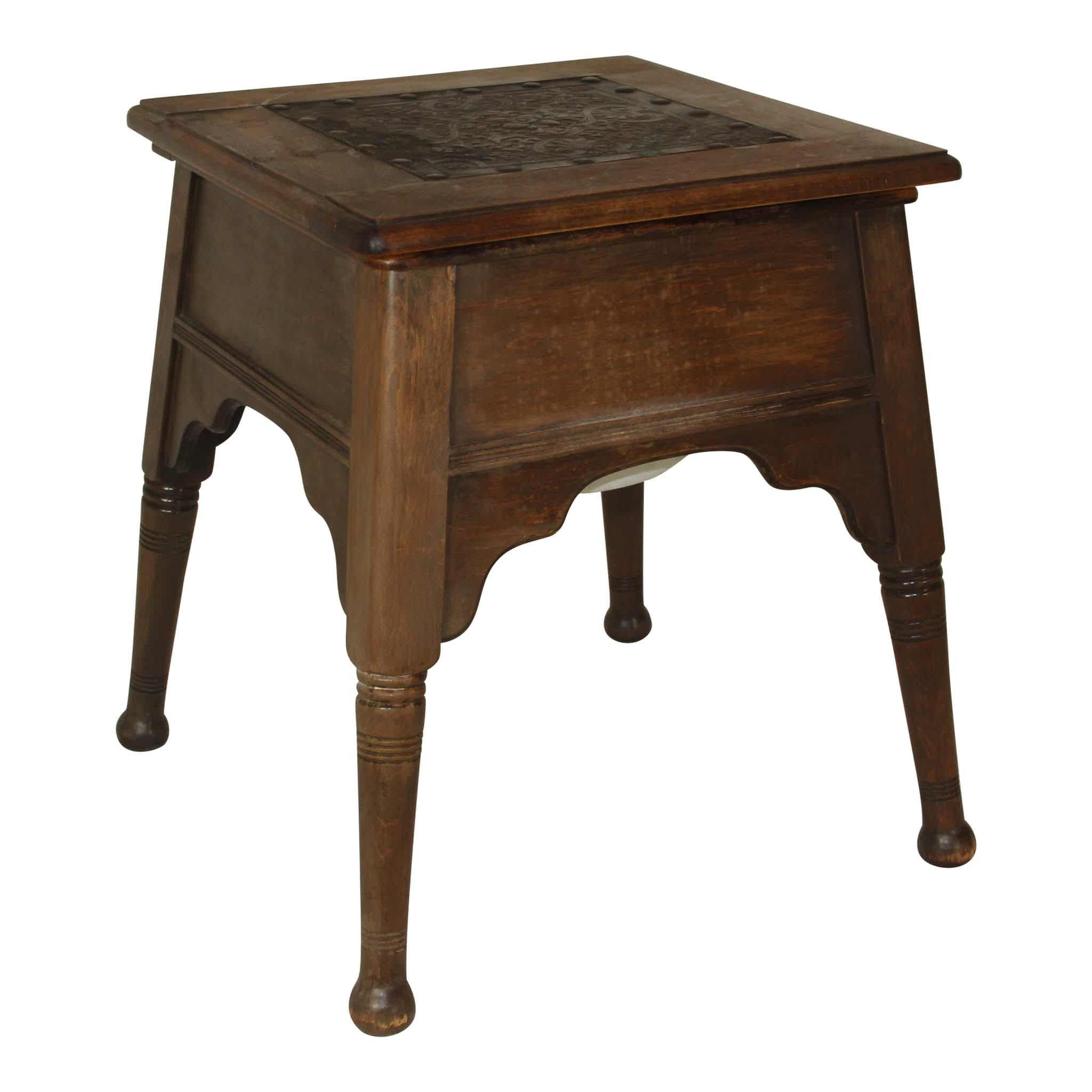 Table with Hidden Commode