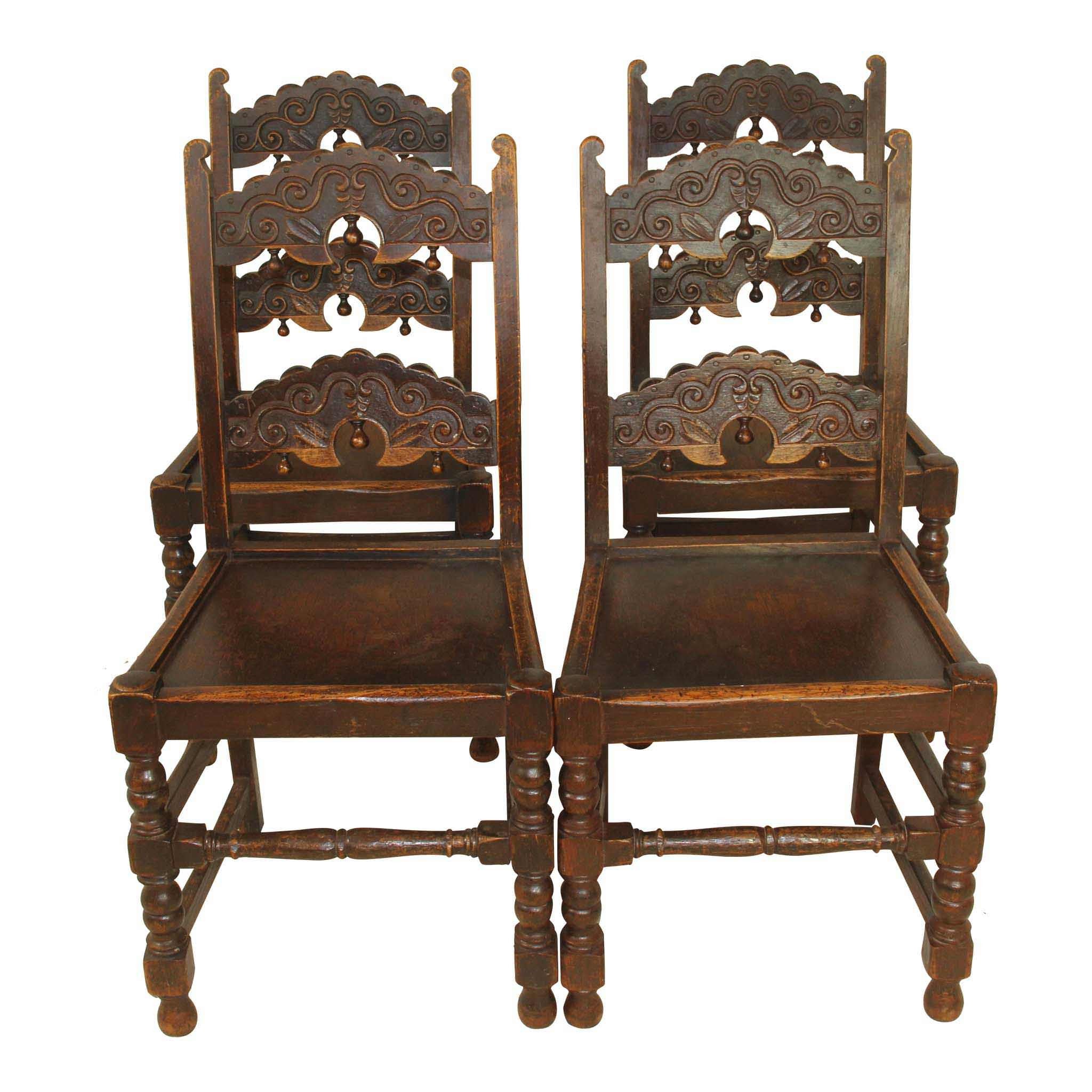 Wooden Chairs Set/4